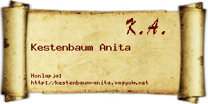 Kestenbaum Anita névjegykártya